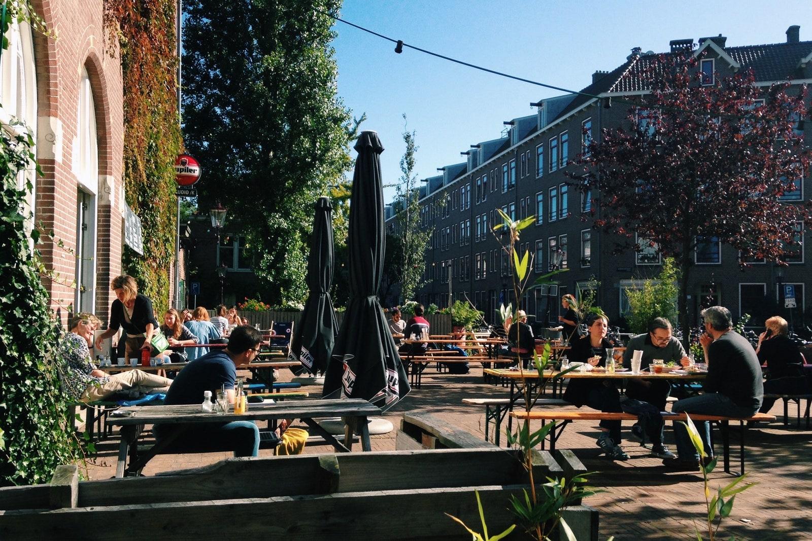 The terrace at Studio K Cinema